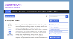 Desktop Screenshot of islamievlilik.net